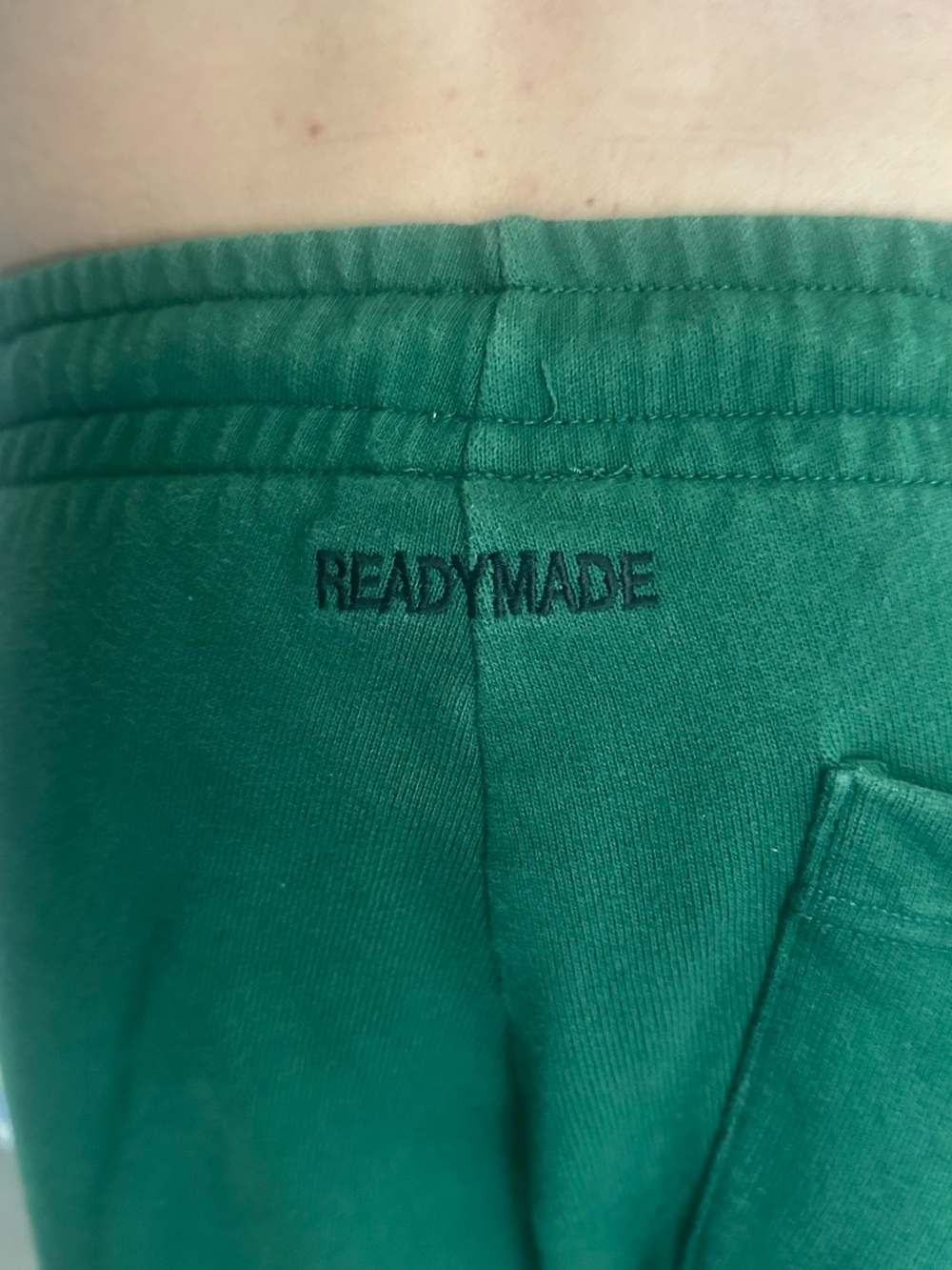 READYMADE Green Graphic Joggers with White Logo - Picture 5 of 10
